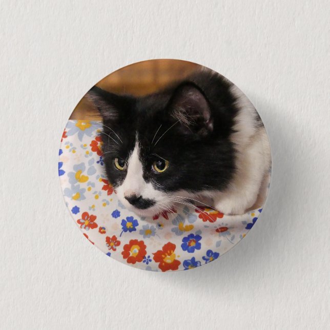 Tuxedo Cat Button (Vorderseite)