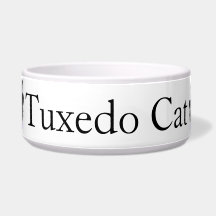 Tuxedo Cat Cat Bowl