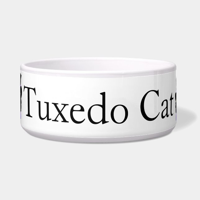 Tuxedo Cat Cat Bowl Napf (Vorderseite)