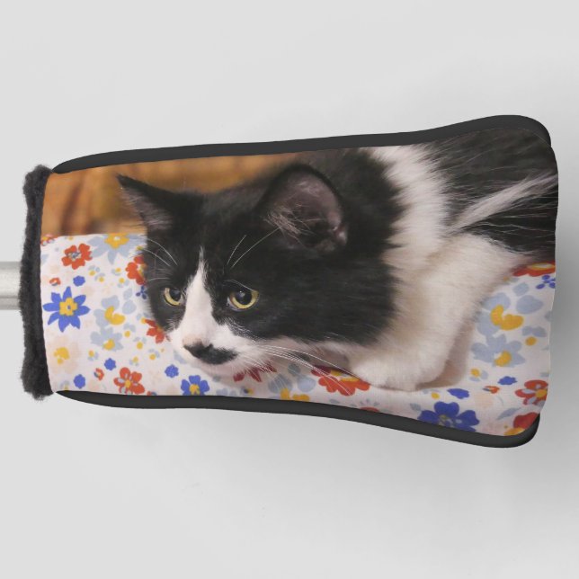 Tuxedo Cat Golf Head Cover Golf Headcover (Vorderseite)