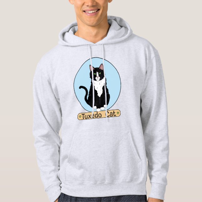 Tuxedo Cat Hoodie (Vorderseite)