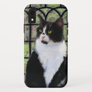 Tuxedo Cat in Window Painting Original Animal Art Case-Mate iPhone Hülle