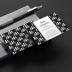 Tuxedo Cat Modern Geometrische Visitenkarte