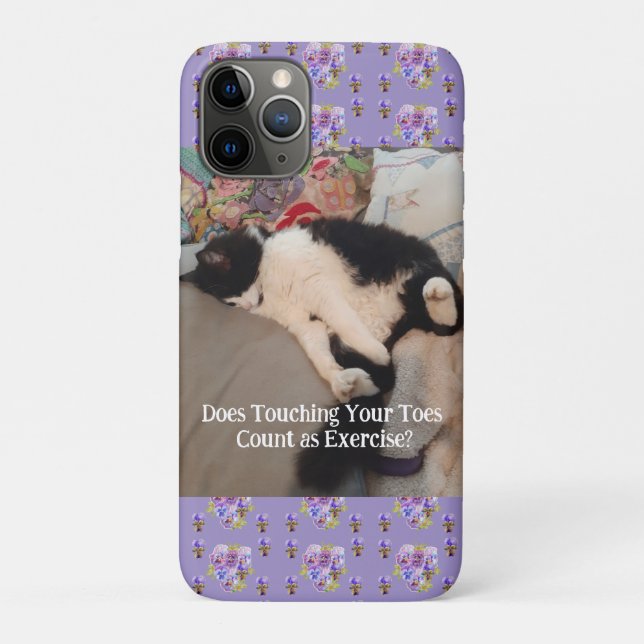 Tuxedo Cat Niedlich Happy Birthday Touching Toches Case-Mate iPhone Hülle (Rückseite)