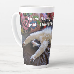 Tuxedo Cat Niedlich machen mexikanische Wave Funny Milchtasse