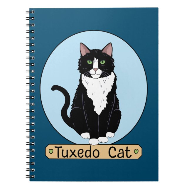 Tuxedo Cat Notizblock (Vorderseite)