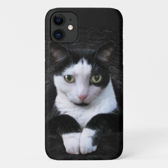 Tuxedo Cat Phone Case (Rückseite)