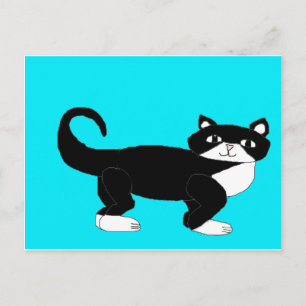Tuxedo Cat. Postkarte