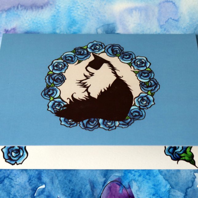 Tuxedo Cat Spring Art Karte (Von Creator hochgeladen)