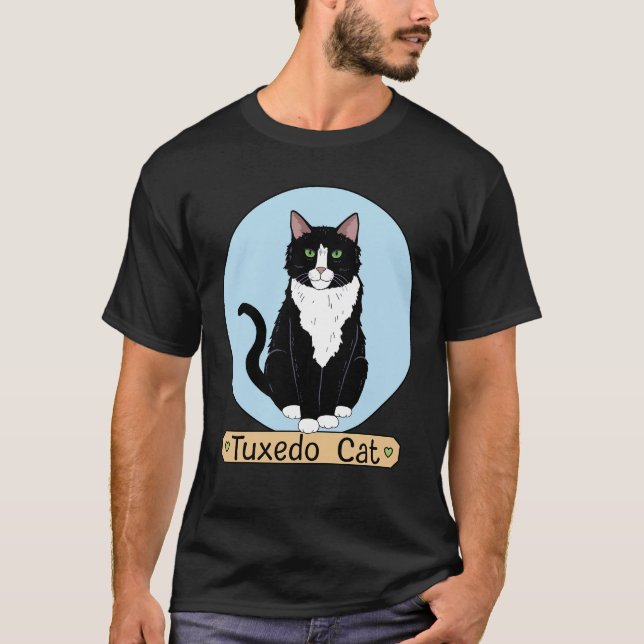 Tuxedo Cat T-Shirt (Vorderseite)