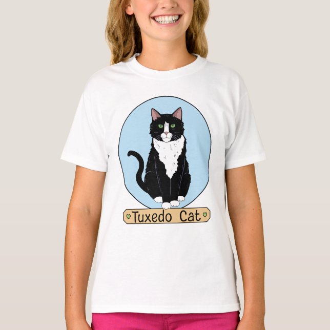 Tuxedo Cat T-Shirt (Vorderseite)