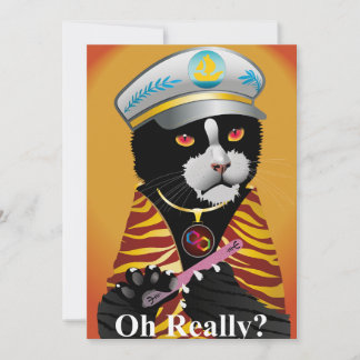 Tuxedo cat, the carefree! Einladung