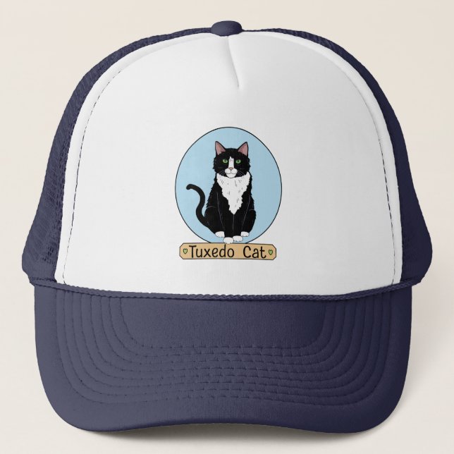 Tuxedo Cat Truckerkappe (Vorderseite)