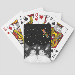 Tuxedo Cat überrascht von Dragonfly Spielkarten