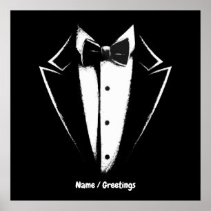 Tuxedo Classic Party Funny Confiserie Al Porto Poster