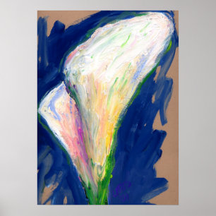 Tuxedo Cuff Lily Malerei Poster Print