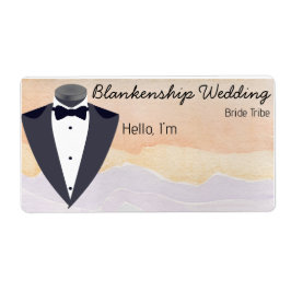 Tuxedo farbenfrohe Aquarellmarke