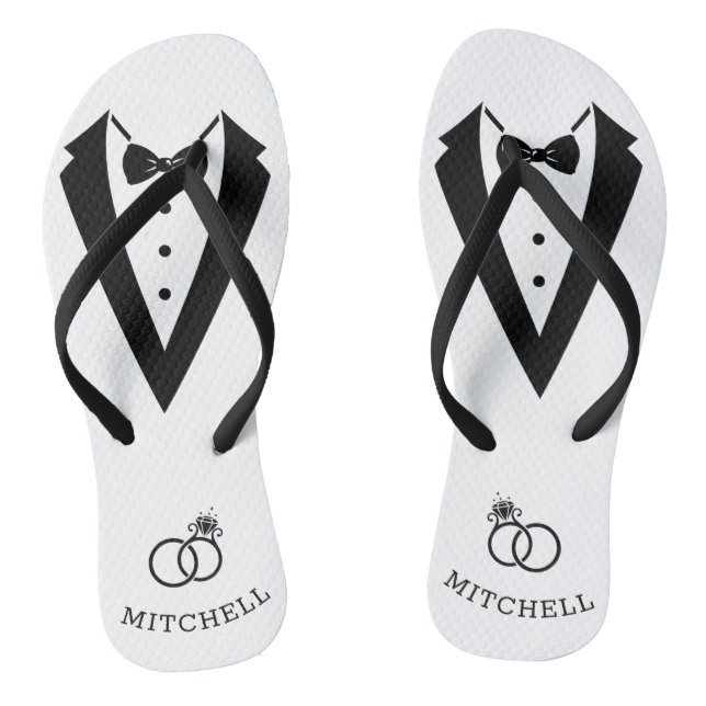 Tuxedo Flip Flops (Fußbett)