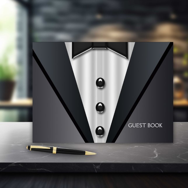 Tuxedo Gästebuch (Tuxedo wedding and any occasion guest book.)