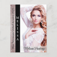 Tuxedo Glitz Pageant Autogrammkarte
