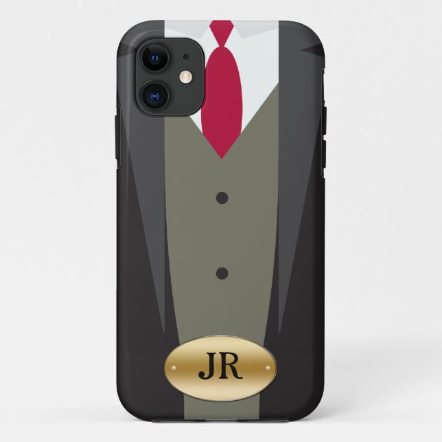 Tuxedo iPhone 5S Monogram Case (Rückseite)