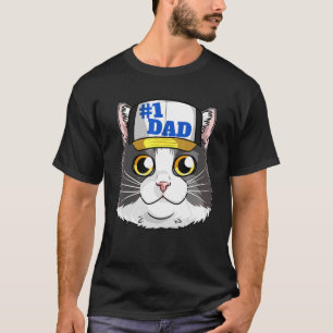 Tuxedo Katze 1 Vater Kitten Vatertag T-Shirt