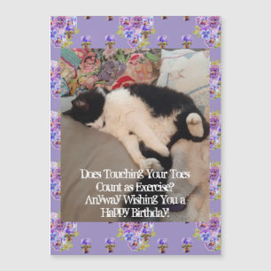 Tuxedo-Katze Alles Gute zum Geburtstag Magnet zum 