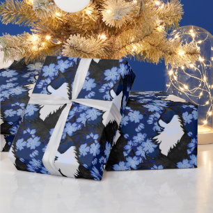 Tuxedo Katze, blaue Tuxedo, Katze Geschenkpapier