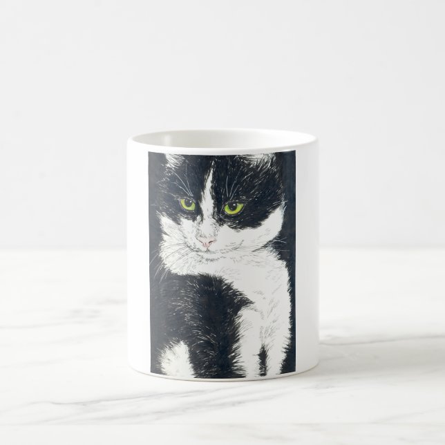 Tuxedo-Katze Kaffeetasse (Mittel)