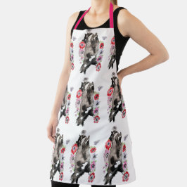 Tuxedo Katze Schwarz-weiß Funny Niedlich Cats Flor Schürze