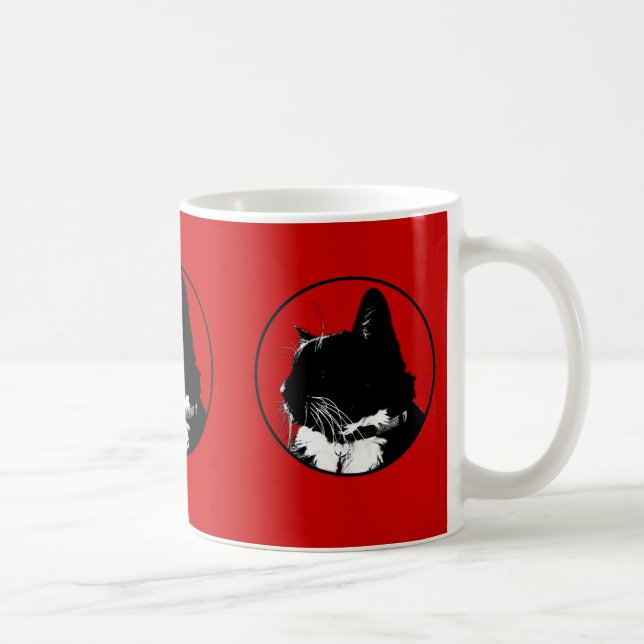 Tuxedo-Katzen-Tasse Tasse (Rechts)