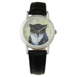 Tuxedo Katzenmalerei - Niedliche Originalkatzenart Armbanduhr