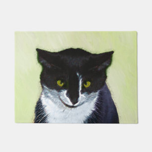 Tuxedo Katzenmalerei - Niedliche Originalkatzenart Fußmatte