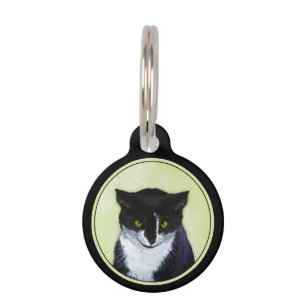 Tuxedo Katzenmalerei - Niedliche Originalkatzenart Haustiermarke