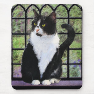 Tuxedo Katzenmalerei - Niedliche Originalkatzenart Mousepad