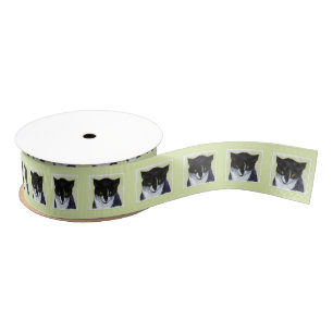 Tuxedo Katzenmalerei - Niedliche Originalkatzenart Ripsband