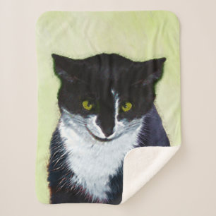 Tuxedo Katzenmalerei - Niedliche Originalkatzenart Sherpadecke