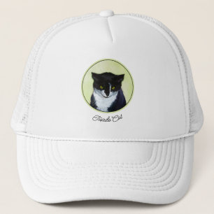 Tuxedo Katzenmalerei - Niedliche Originalkatzenart Truckerkappe