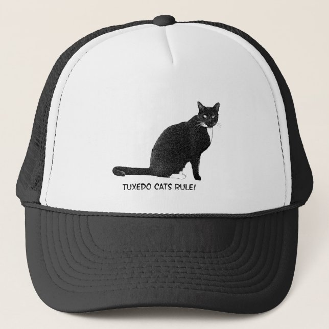 Tuxedo-Katzenregel Truckerkappe (Vorderseite)