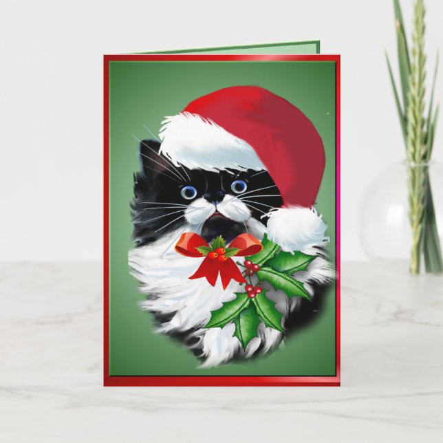 Tuxedo Kitty zu Weihnachten (Vorderseite)