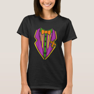 Tuxedo-Kostüm Mardi Gras Karnevalsumzug Masquera T-Shirt