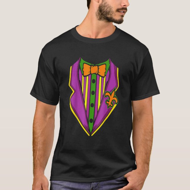 Tuxedo Kostüm Mardi Gras Parco Tassino T-Shirt (Vorderseite)
