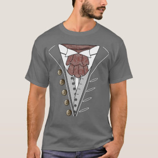 Tuxedo-Krawatten-Diplomat-T - Shirt-Grau T-Shirt