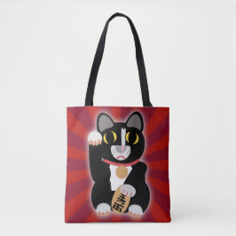 Tuxedo Lucky Cat Cartoon Fortune Pet Kitty