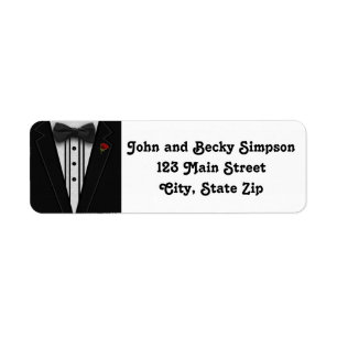 Tuxedo mit Bogen-Krawatten-Monogramm