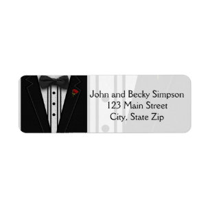 Tuxedo mit Bogen-Krawatten-Monogramm