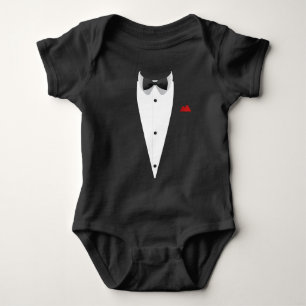 Tuxedo mit Bowtie Funny Geschenk für Hochzeiten Baby Strampler