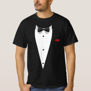Tuxedo mit Bowtie für Hochzeiten Silvester T-Shirt