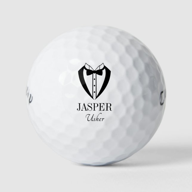Tuxedo-Platzanweiser Golfball (Vorderseite)