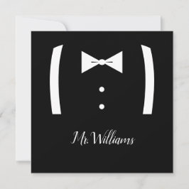 Tuxedo Ring Bearer Vorschlag Card Karte